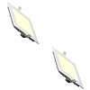 LED Downlight Slim 2 Pack - Inbouw Vierkant 3W Warm Wit 2700K LED Downlight Slim 2 Pack - Inbouw Vierkant 3W Warm Wit 2700K