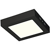 12W LED Downlight Surface Mounted - Natural White, Matte Black, Square