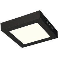 12W LED Downlight Surface Mounted - Natural White, Matte Black, Square
