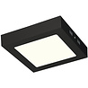 12W LED Downlight Opbouw - Natuurlijk Wit, Mat Zwart, Vierkant Binnenverlichting