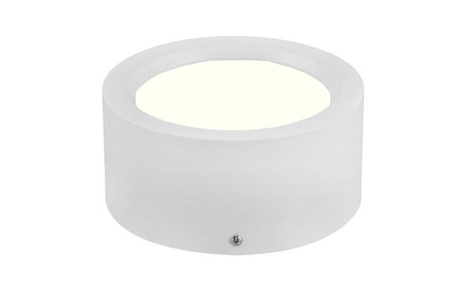 HLW LED LED Downlight Opbouw Rond Hoog 15W - Natuurlijk Wit 4200K, Mat Wit Aluminium HLW LED LED Downlight Opbouw Rond Hoog 15W - Natuurlijk Wit 4200K, Mat Wit Aluminium