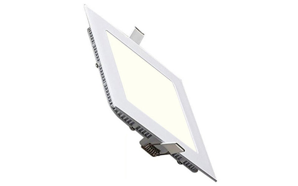 HLW LED LED Downlight Slim 2 Pack - Inbouw LED Downlight Vierkant 15W Natuurlijk Wit 4200K HLW LED LED Downlight Slim 2 Pack - Inbouw LED Downlight Vierkant 15W Natuurlijk Wit 4200K