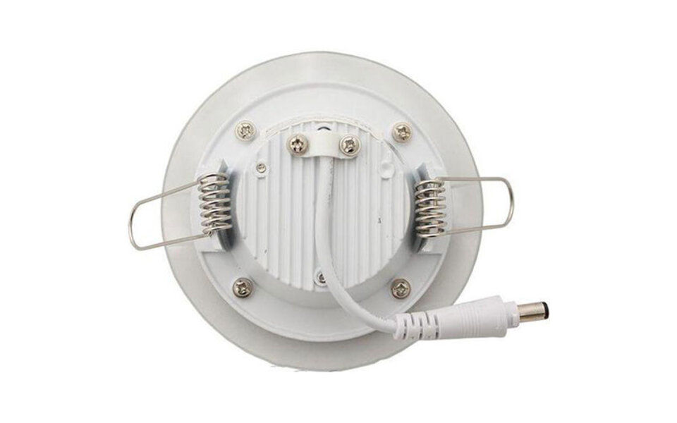 HLW LED LED Downlight Slim 6W - Inbouw Rond LED lamp Warm Wit 2700K–3000K Mat Wit Glas Ø96mm