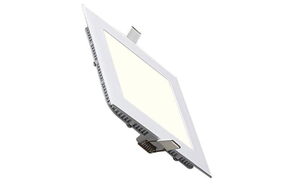 HLW LED LED Downlight Slim 2 Pack - Inbouw LED Downlight 9W Vierkant Natuurlijk Wit 4200K HLW LED LED Downlight Slim 2 Pack - Inbouw LED Downlight 9W Vierkant Natuurlijk Wit 4200K