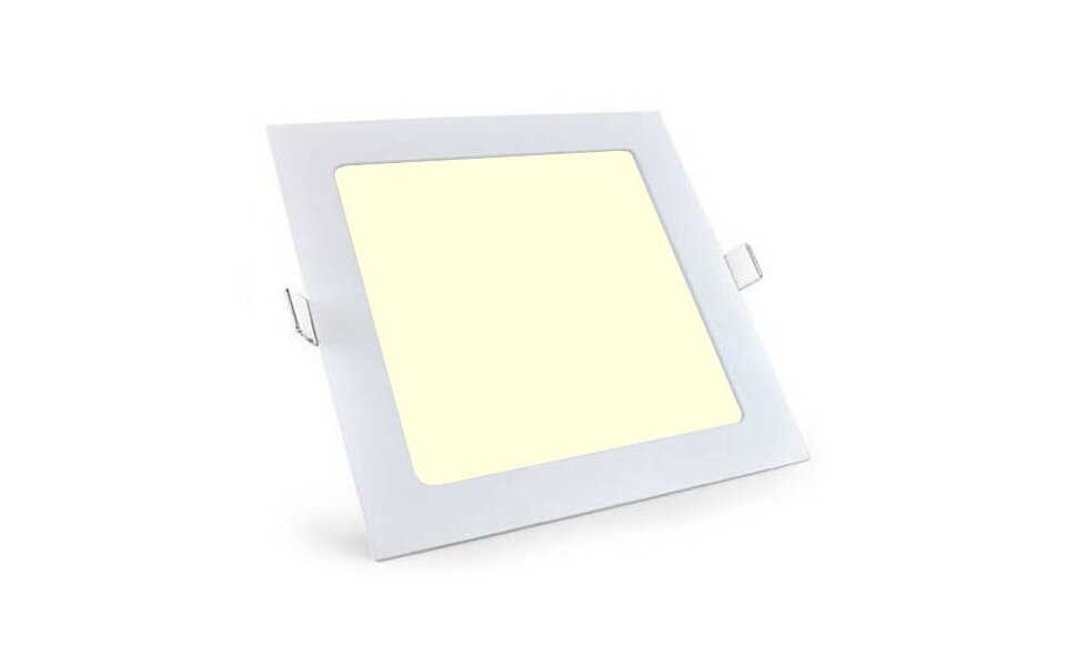 HLW LED LED Downlight Slim Pro - Recessed LED Downlight 12W Warm White 2700K–3000K Matte White 165mm