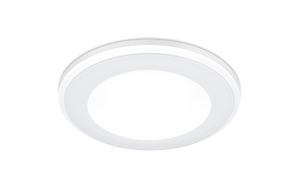 HLW LED LED Spot Inbouw LED Downlight 5W Warm Wit 2700K–3000K Rond Mat Wit Kunststof HLW LED LED Spot Inbouw LED Downlight 5W Warm Wit 2700K–3000K Rond Mat Wit Kunststof
