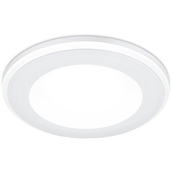 HLW LED LED Spot Inbouw LED Downlight 5W Warm Wit 2700K–3000K Rond Mat Wit Kunststof HLW LED LED Spot Inbouw LED Downlight 5W Warm Wit 2700K–3000K Rond Mat Wit Kunststof