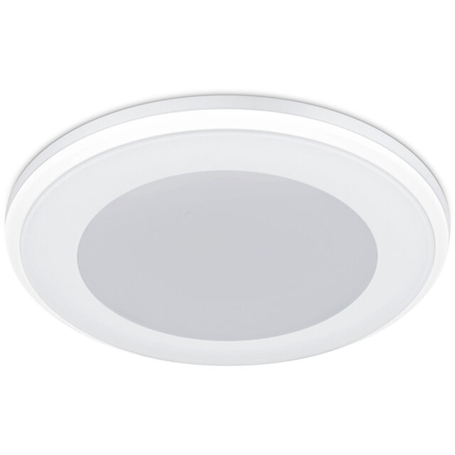 HLW LED LED Spot Recessed LED Downlight 5W Warm White 2700K–3000K Round Matte White Plastic