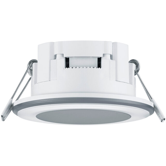 HLW LED LED Spot Recessed LED Downlight 5W Warm White 2700K–3000K Round Matte White Plastic