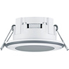 HLW LED LED Spot Recessed LED Downlight 5W Warm White 2700K–3000K Round Matte White Plastic