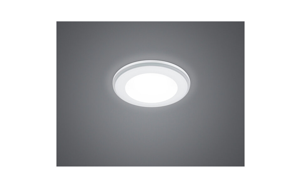 HLW LED LED Spot Inbouw LED Downlight 5W Warm Wit 2700K–3000K Rond Mat Wit Kunststof HLW LED LED Spot Inbouw LED Downlight 5W Warm Wit 2700K–3000K Rond Mat Wit Kunststof