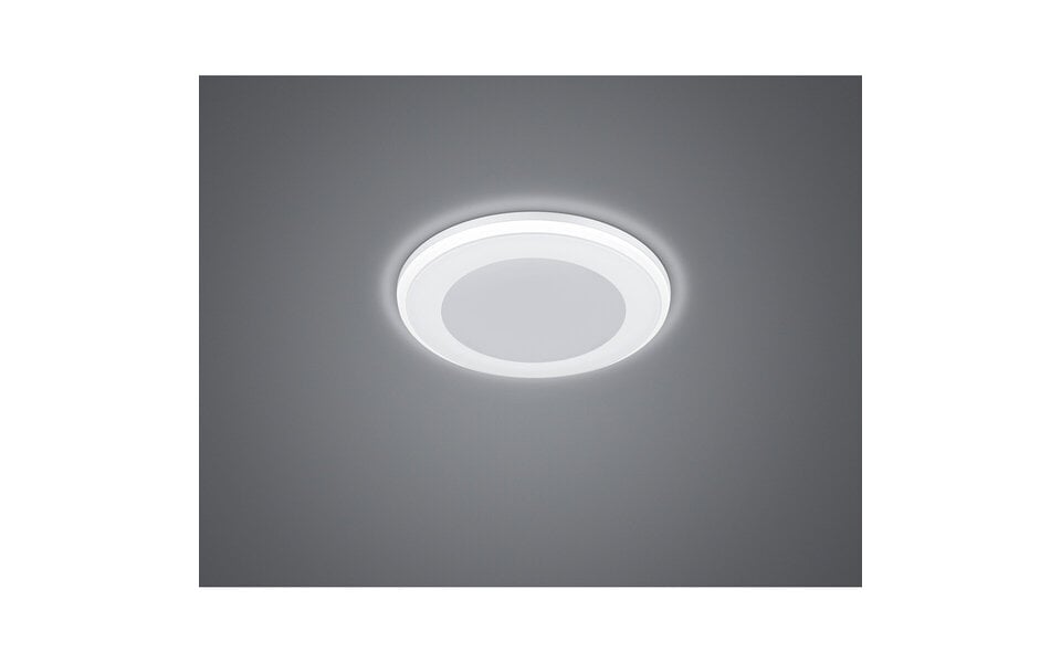 HLW LED LED Spot Recessed LED Downlight 5W Warm White 2700K–3000K Round Matte White Plastic