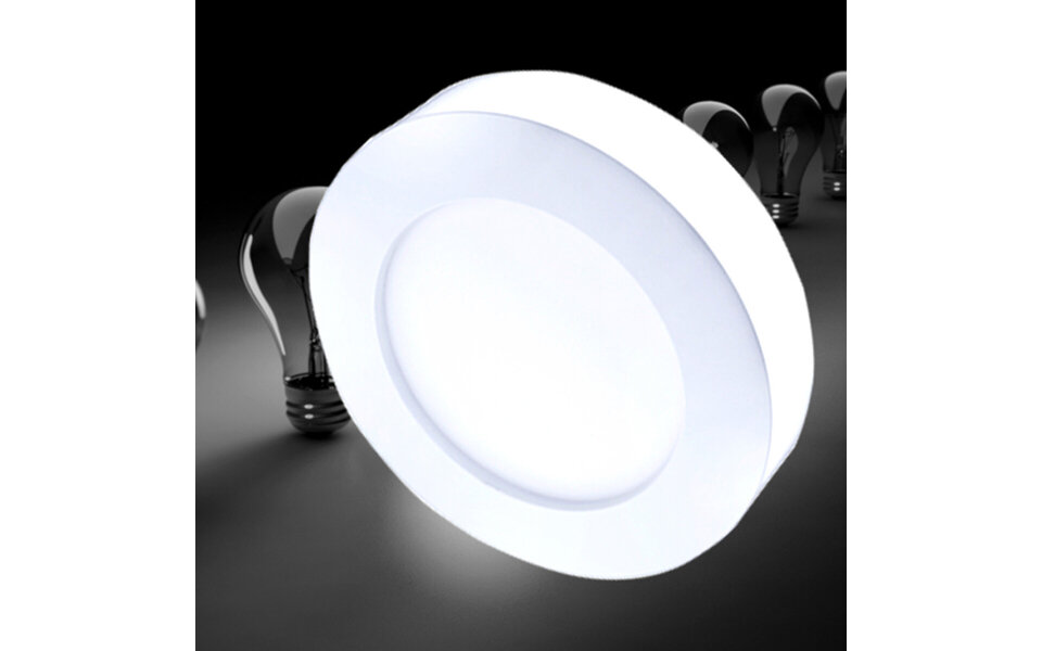 HLW LED LED Downlight Slim Pro 6W - Surface-mounted LED lamp with cool white 6000K light HLW LED LED Downlight Slim Pro 6W - Surface-mounted LED lamp with cool white 6000K light