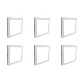 LED Downlight 6 Pack - Opbouw LED Downlight 18W Koud Wit 6000K LED Downlight 6 Pack - Opbouw LED Downlight 18W Koud Wit 6000K