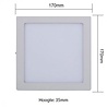 HLW LED LED Downlight 6 Pack - Surface-mounted square 12W LED lamp, natural white 4200K 170mm
