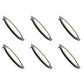 LED Downlight Slim 6 Pack - Inbouw Dimbaar 6W LED Lamp Warm Wit 2700K