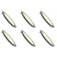 Dimmable LED Downlight 6W - Warm White 2700K - Recessed Set of 6