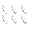 Recessed LED Downlight Slim 6 Pack - Dimmable 3W LED Lamp Cool White 6000K
