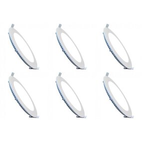 LED Downlight Slim 6 Pack - Dimbaar Inbouw LED Lamp 3W LED Downlight Slim 6 Pack - Dimbaar Inbouw LED Lamp 3W