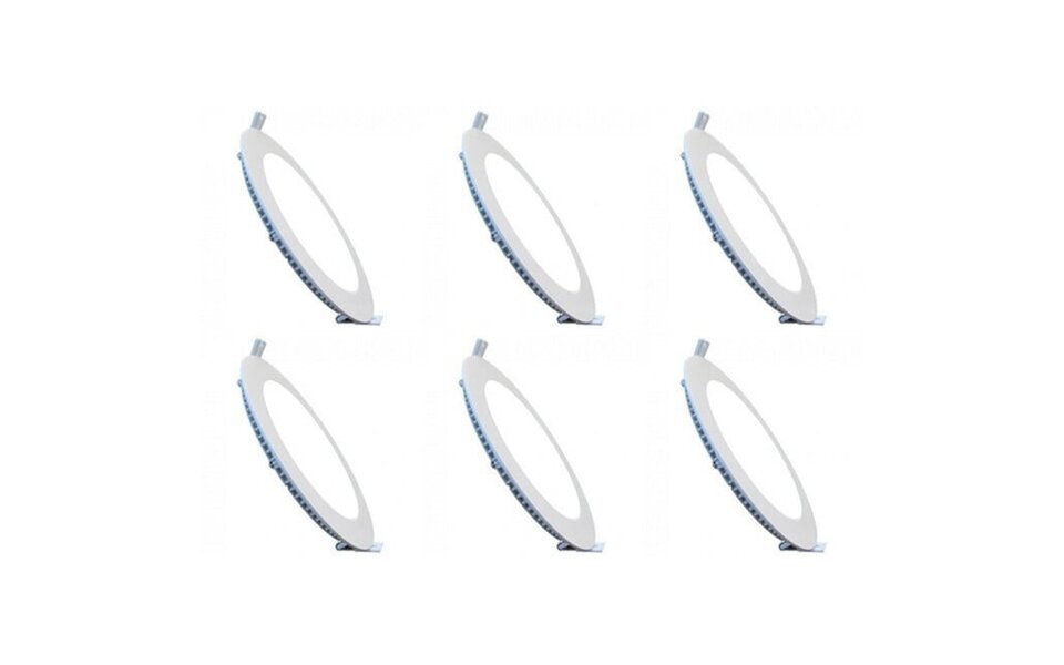 HLW LED Inbouw LED Downlight Slim 6 Pack - Dimbaar 3W LED Lamp Koud Wit 6000K