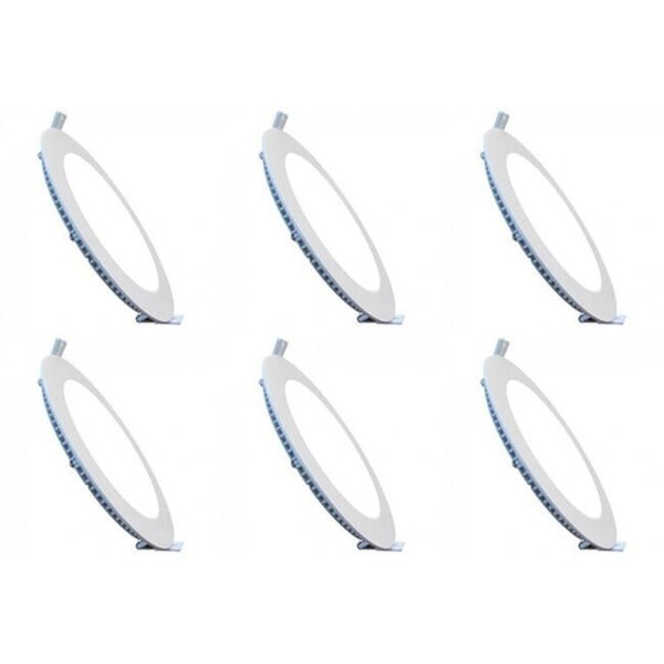 HLW LED Inbouw LED Downlight Slim 6 Pack - Dimbaar 3W LED Lamp Koud Wit 6000K HLW LED Inbouw LED Downlight Slim 6 Pack - Dimbaar 3W LED Lamp Koud Wit 6000K