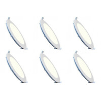 LED Downlight Slim 6 Pack - Inbouw LED Downlight 6W Ø120mm
