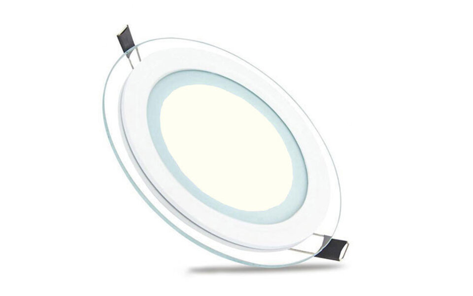HLW LED Inbouw LED Downlight Slim 6W - Rond, Natuurlijk Wit 4200K, Ø96mm, Mat Wit Glas