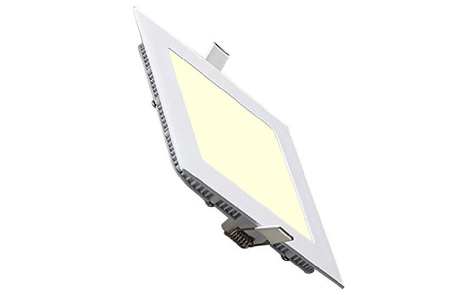 HLW LED LED Downlight Slim 2 Pack - Inbouw LED Downlight Vierkant 12W Warm Wit 2700K HLW LED LED Downlight Slim 2 Pack - Inbouw LED Downlight Vierkant 12W Warm Wit 2700K