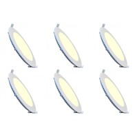 LED Downlight Slim 6 Pack - Inbouw 15W Warm Wit 2700K