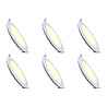 LED Downlight Slim 6 Pack - Inbouw 15W Warm Wit 2700K Binnenverlichting