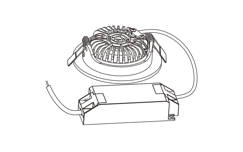 EcoDim EcoDim 5W Inbouw LED Downlight Spot - Dimbaar, Waterdicht IP54, Warm Wit 2700K–3000K