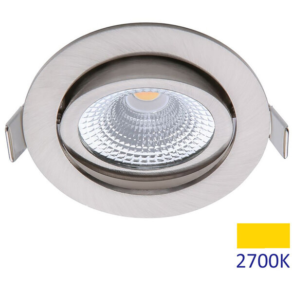 EcoDim EcoDim 5W Dimbare Inbouw LED Spot - Waterdicht IP54, Warm Wit 2700K, Kantelbaar EcoDim EcoDim 5W Dimbare Inbouw LED Spot - Waterdicht IP54, Warm Wit 2700K, Kantelbaar