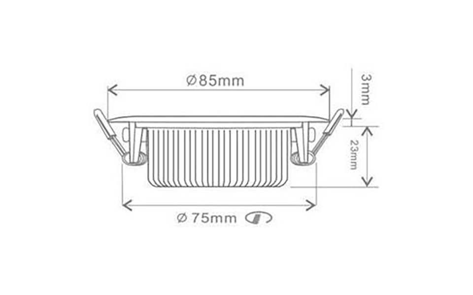 EcoDim EcoDim 5W Dimbare Inbouw LED Spot - Waterdicht IP54, Warm Wit 2700K, Kantelbaar