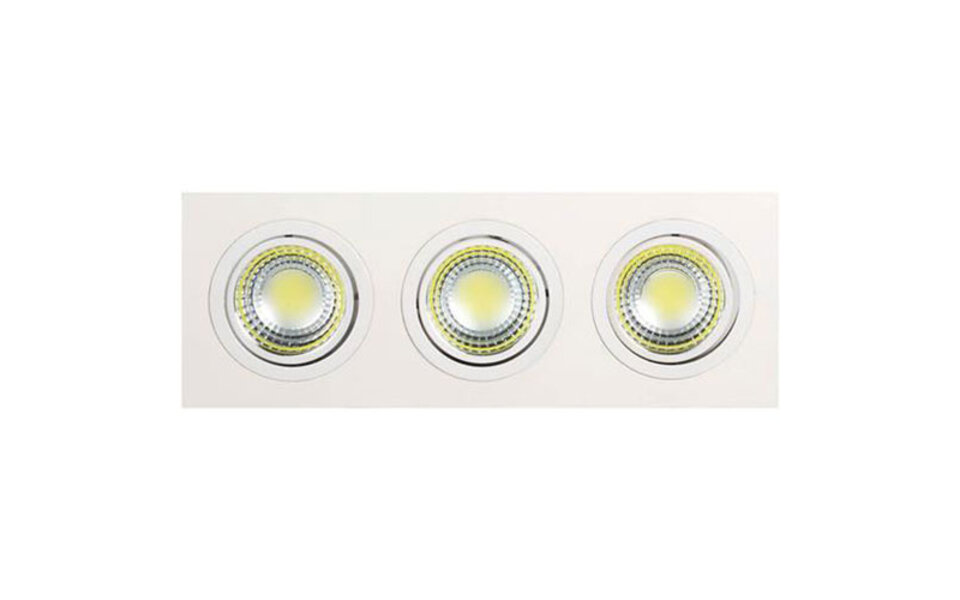 HLW LED Recessed LED Downlight Spot 15W - Tiltable, Adjustable Beam Angle, Cool White 6000K
