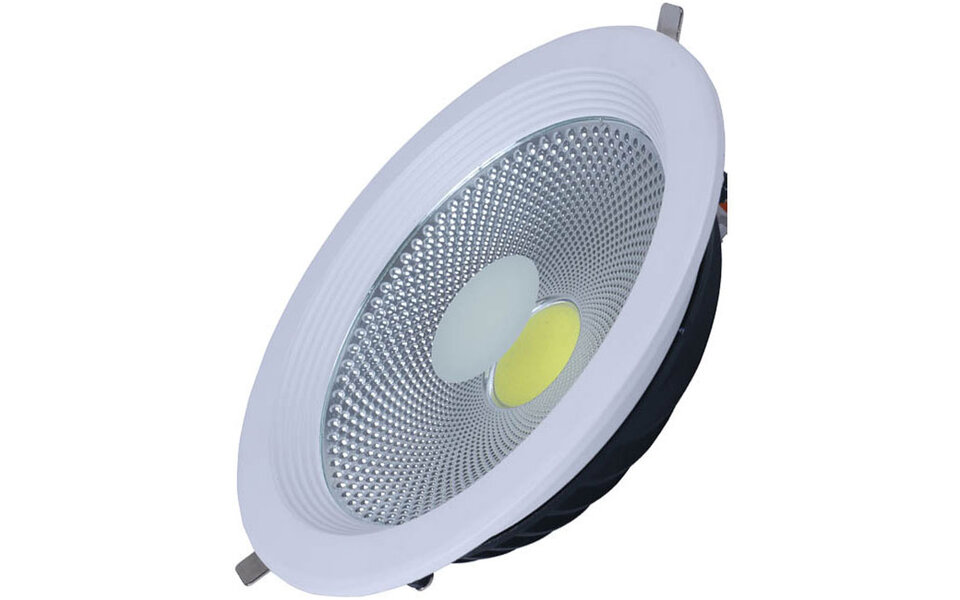 HLW LED Recessed LED Downlight Verona 15W – Bright Cool White 6000K, Ø170mm Matte White Aluminum