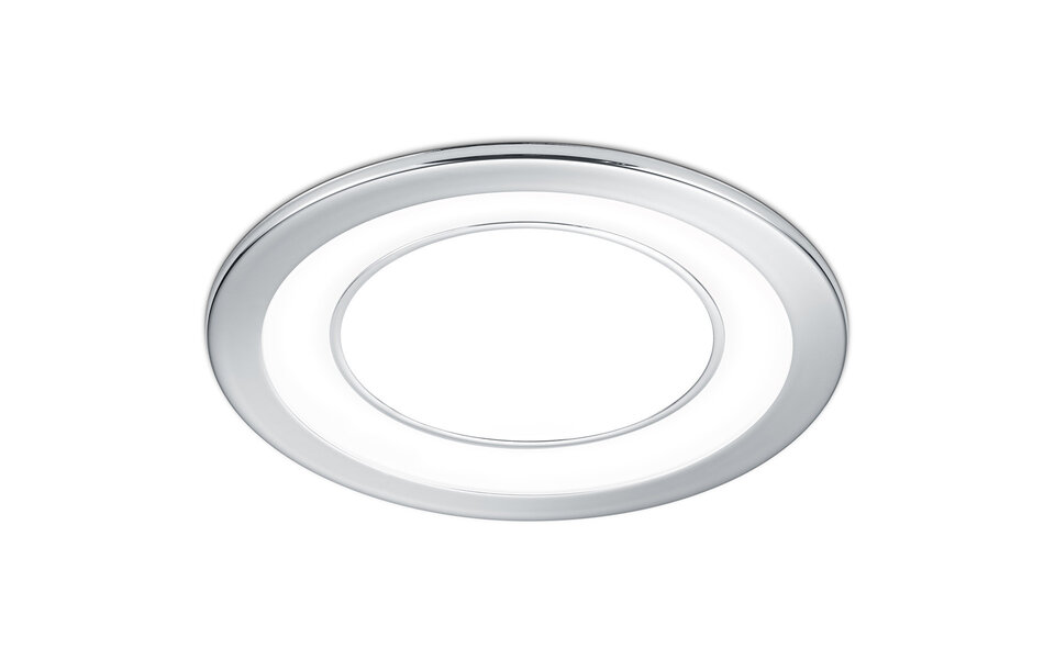 HLW LED Trion Cynomi LED Spot Recessed LED Downlight 10W Warm White 2700K–3000K Round Matte Chrome