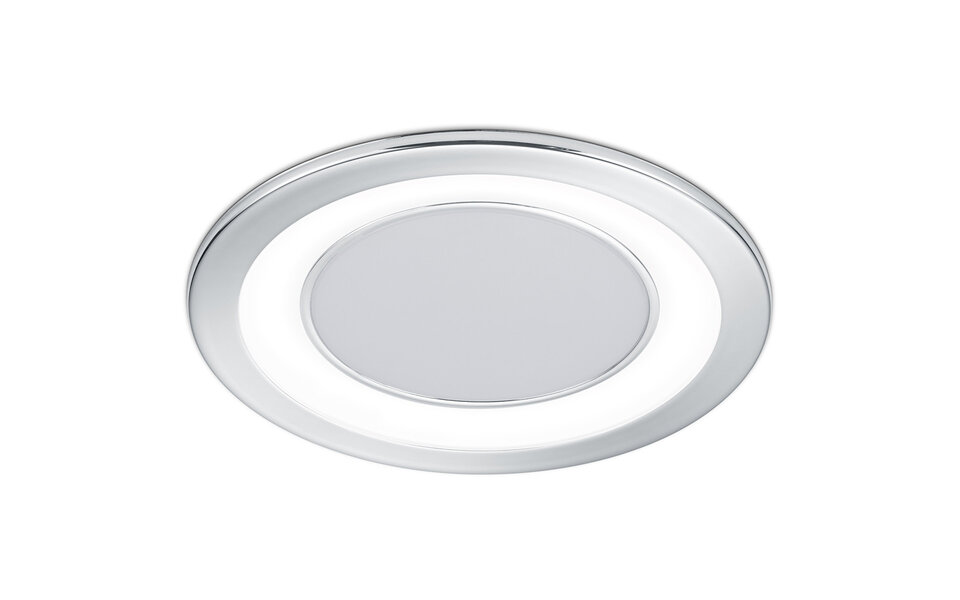 HLW LED Trion Cynomi LED Spot Recessed LED Downlight 10W Warm White 2700K–3000K Round Matte Chrome