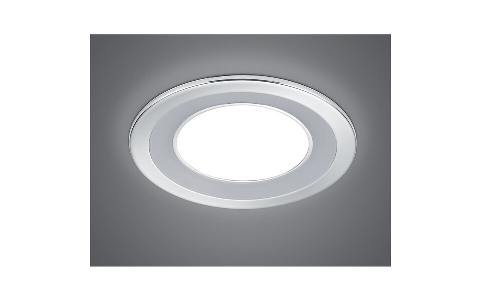 HLW LED Trion Cynomi LED Spot Recessed LED Downlight 10W Warm White 2700K–3000K Round Matte Chrome
