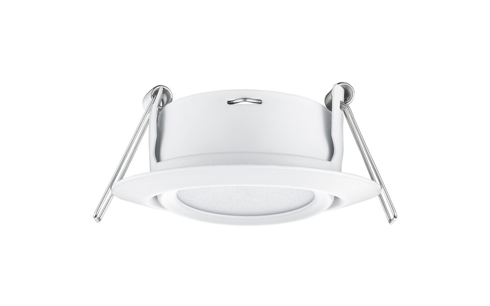 HLW LED LED Spot - Recessed LED Downlight 5W Warm White 2700K–3000K - Matte White, Round HLW LED LED Spot - Recessed LED Downlight 5W Warm White 2700K–3000K - Matte White, Round