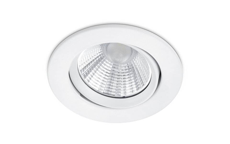 HLW LED LED Spot Recessed LED Downlight 5W Dimmable Warm White 2700K–3000K Matte White
