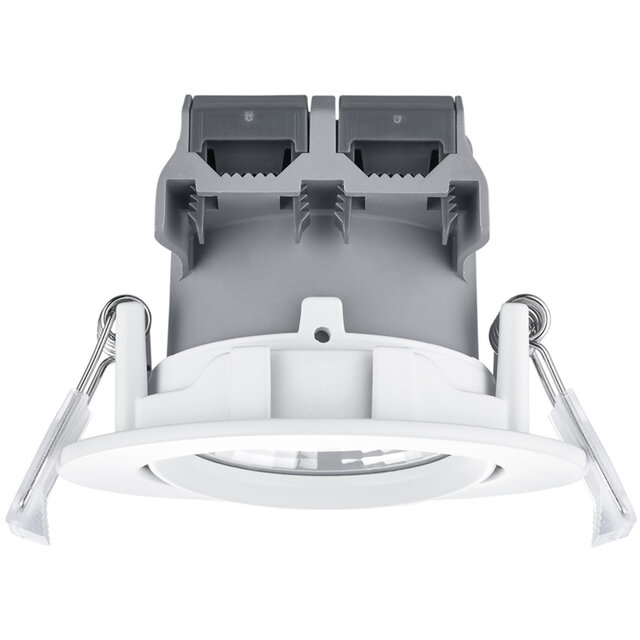 Ronde dimbare inbouw LED spot 5W warm wit 3000K met 345 lumen lichtopbrengst Ronde dimbare inbouw LED spot 5W warm wit 3000K met 345 lumen lichtopbrengst