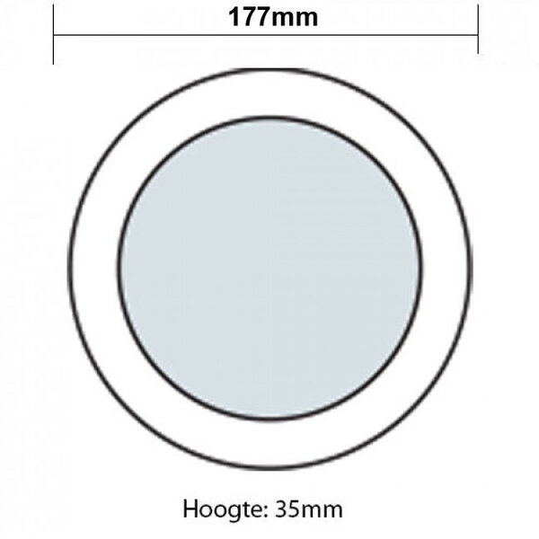 HLW LED LED Downlight Pro - Opbouw Rond 12W LED Lamp Helder Koud Wit 6000K HLW LED LED Downlight Pro - Opbouw Rond 12W LED Lamp Helder Koud Wit 6000K