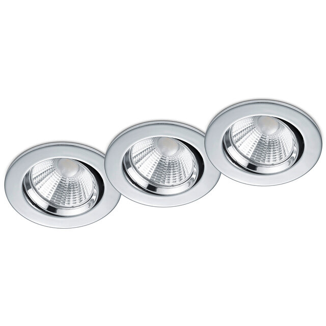LED Spot 3 Pack - Inbouw LED Downlight 5W Dimbaar Warm Wit Binnenverlichting