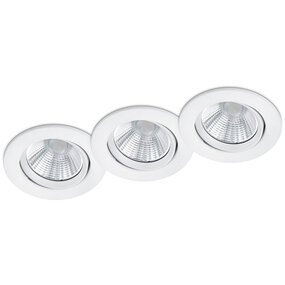 LED Spot 3 Pack - Inbouw LED Downlight 5W Dimbaar Warm Wit LED Spot 3 Pack - Inbouw LED Downlight 5W Dimbaar Warm Wit