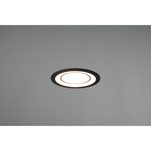 HLW LED LED Spot Recessed LED Downlight 10W - Warm White 2700K–3000K - Matte Black Ø140mm