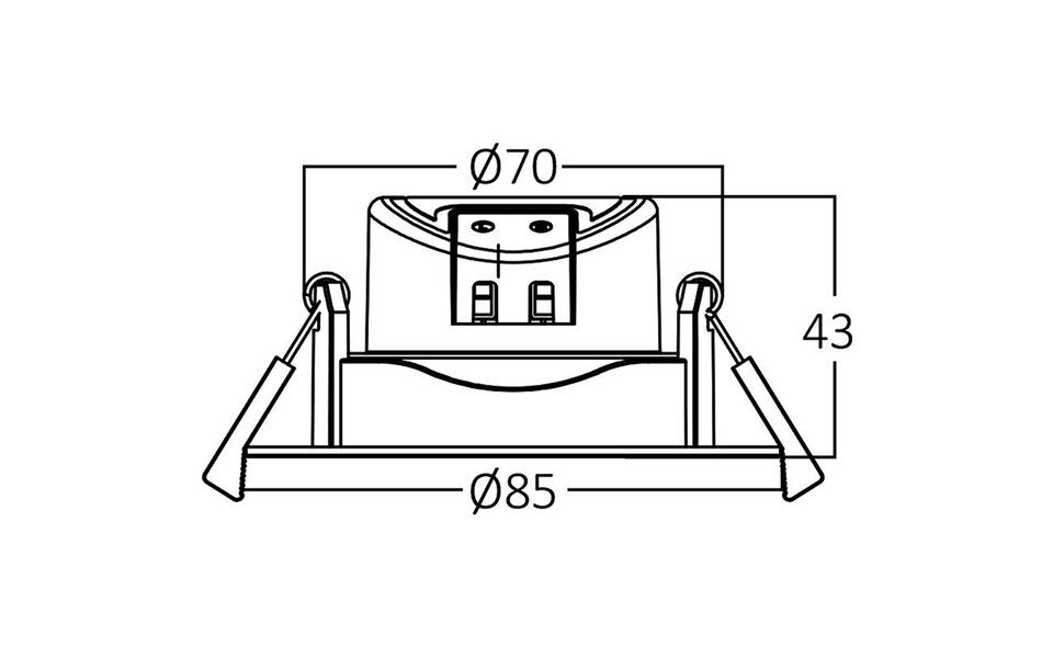 HLW LED Recessed LED Downlight 7W - Waterproof LED Spotlight Cool White 6000K HLW LED Recessed LED Downlight 7W - Waterproof LED Spotlight Cool White 6000K