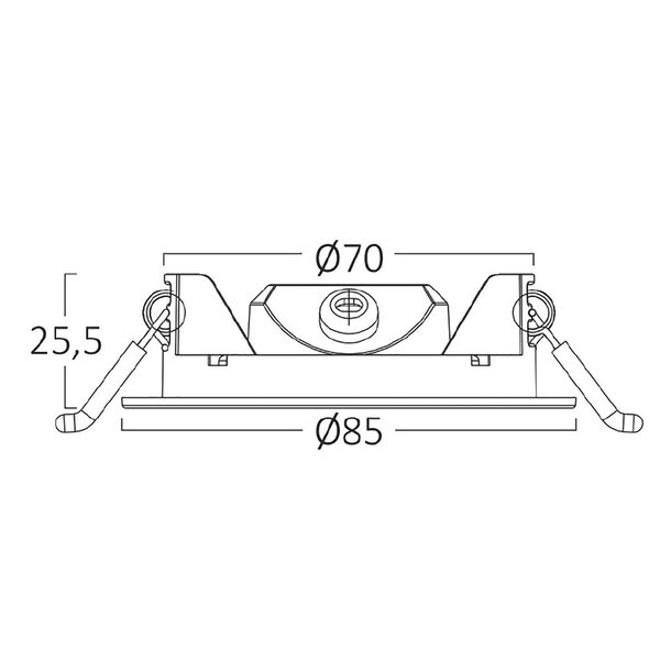 HLW LED LED Downlight Inbouw LED Spot 3W - Koud Wit 6500K Daglicht Wit - Rond Ø85mm HLW LED LED Downlight Inbouw LED Spot 3W - Koud Wit 6500K Daglicht Wit - Rond Ø85mm