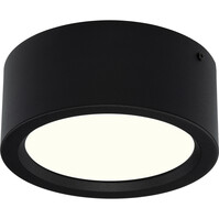 LED Downlight Surface Mounted Round 15W - Natural White 4200K Matte Black