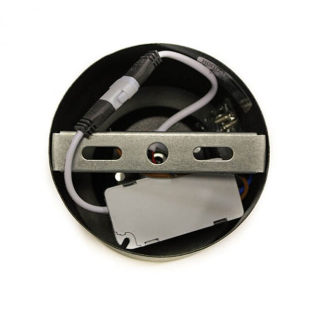 HLW LED 15W LED Downlight Opbouw Rond - Natuurlijk Wit 4200K - Mat Zwart Aluminium Ø180mm