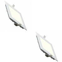 LED Downlight Slim 2 Pack - Inbouw LED Downlight 12W Natuurlijk Wit